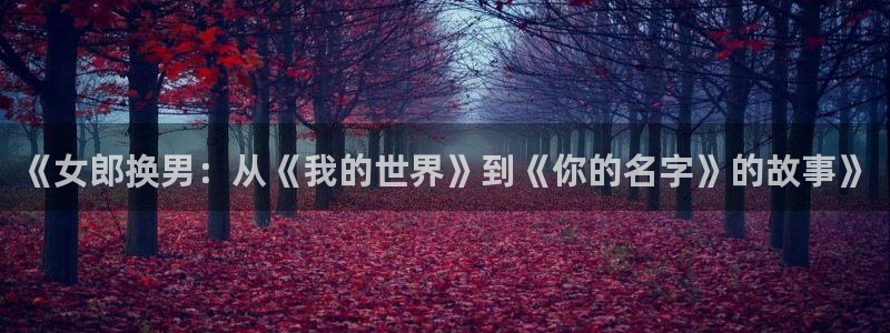 omofunv：《女郎换男：从《我的世界》到《你的名字》的故事》